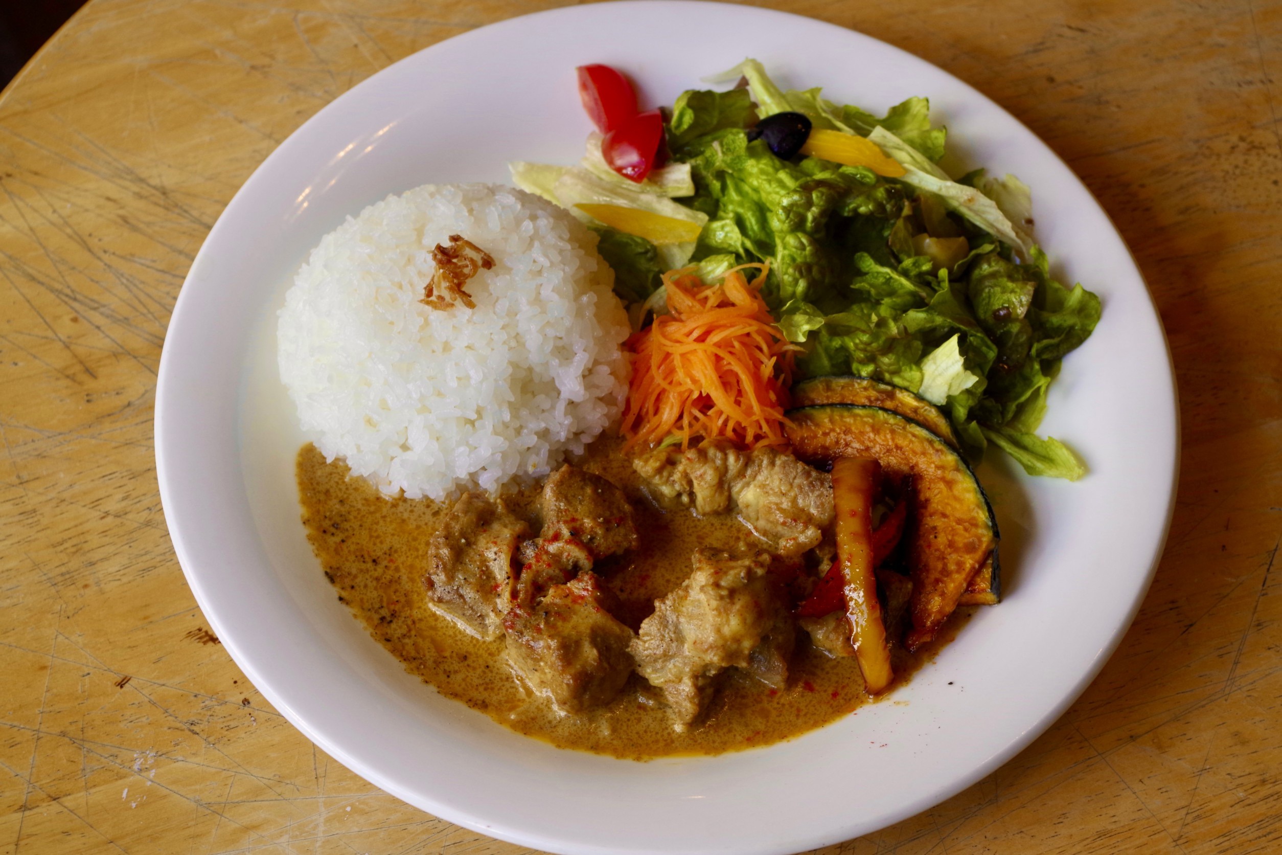 豚肉トマトクリームカレー